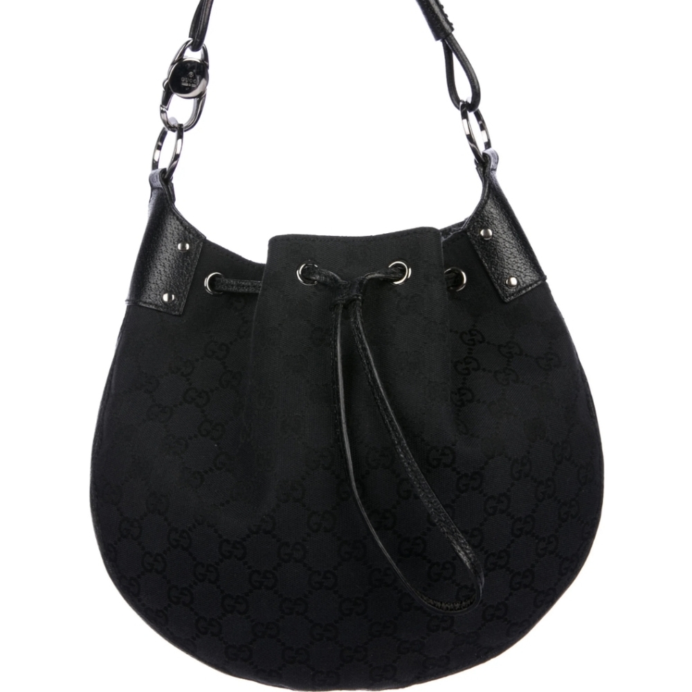 Gucci Gg Canvas Drawstring Bag & Wallet - image 2